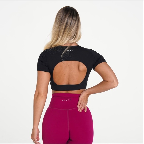 NVGTN Other - NVGTN Black Open Back Tee